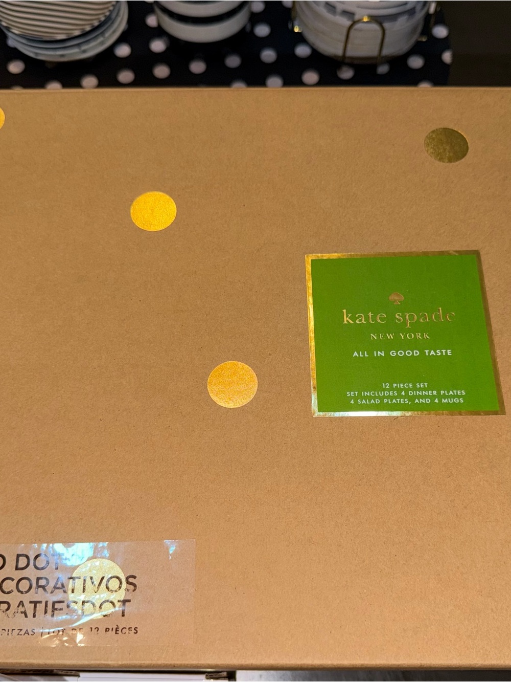 kate spade clear plastic round food storage containers with pink label - Picture 5 of 11